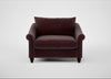 Devon Loveseat Smart Luxe Velvet Acorn / Black