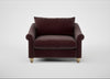Devon Loveseat Smart Luxe Velvet Acorn / Natural