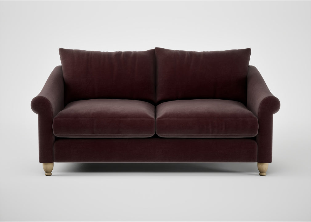 Devon 3 Seater Sofa Smart Luxe Velvet Acorn / Natural