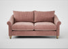Devon 3 Seater Sofa Smart Luxe Velvet Dusky Pink / Natural