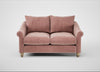 Devon 2 Seater Sofa Smart Luxe Velvet Dusky Pink / Natural