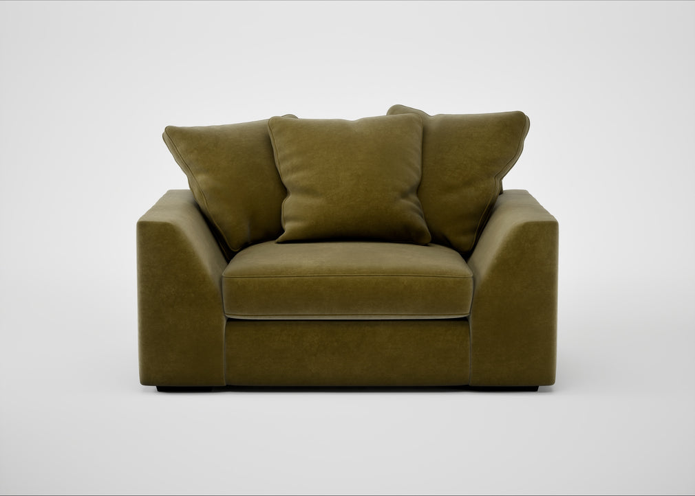 Cumulus Loveseat Smart Luxe Velvet Peridot
