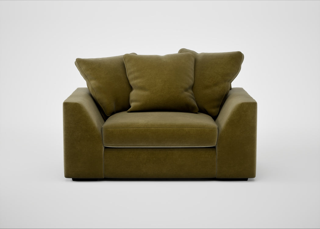 Cumulus Loveseat Smart Luxe Velvet Peridot
