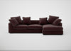 Cumulus Right Hand Facing Corner Sofa Smart Luxe Velvet Acorn