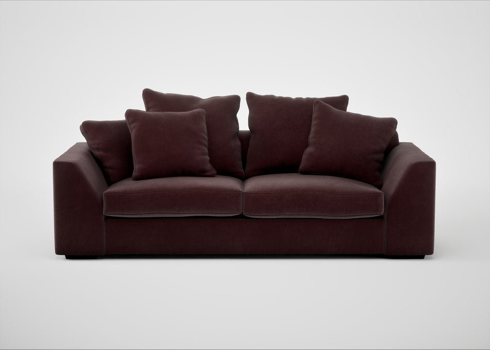 Cumulus 4 Seater Sofa Smart Luxe Velvet Acorn