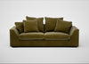 Cumulus 4 Seater Sofa Smart Luxe Velvet Peridot