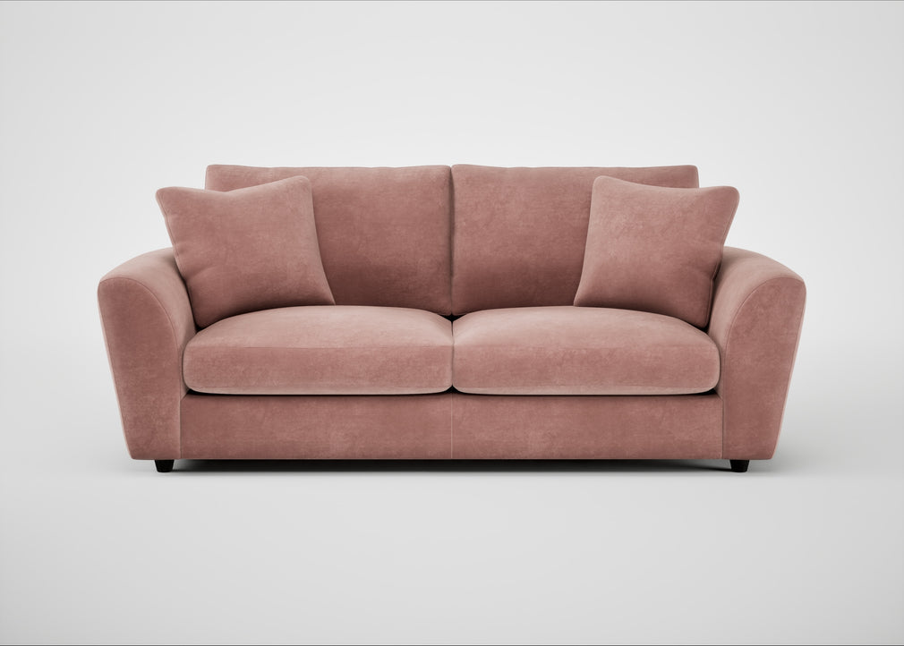 Snooze 4 Seater Sofa Smart Luxe Velvet Dusky Pink