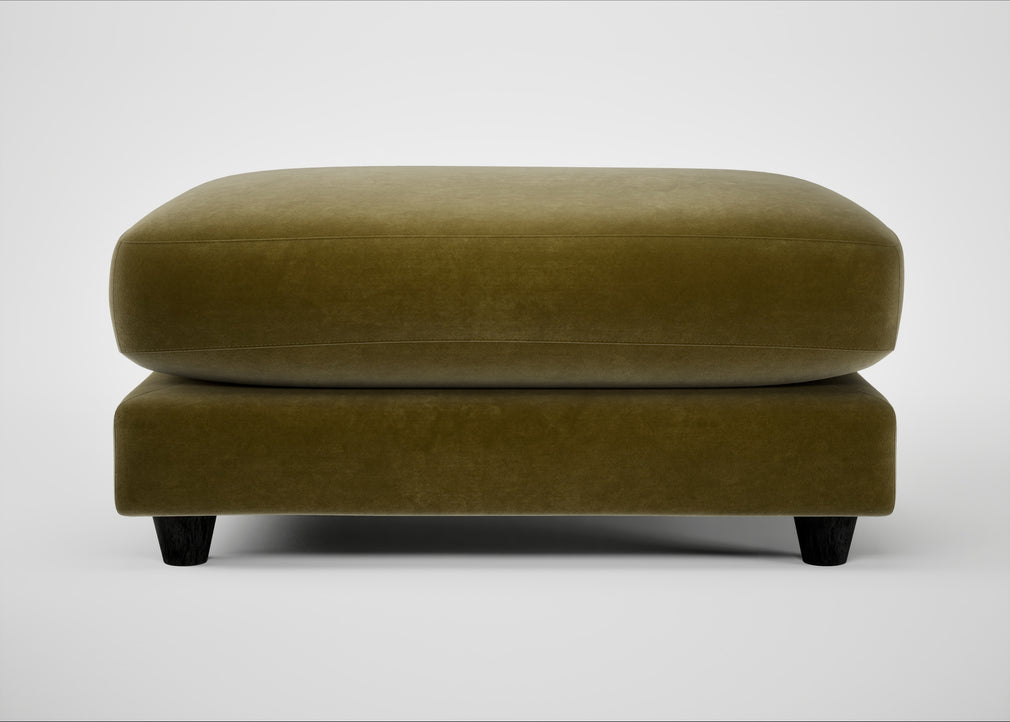 Snooze Footstool Smart Luxe Velvet Peridot
