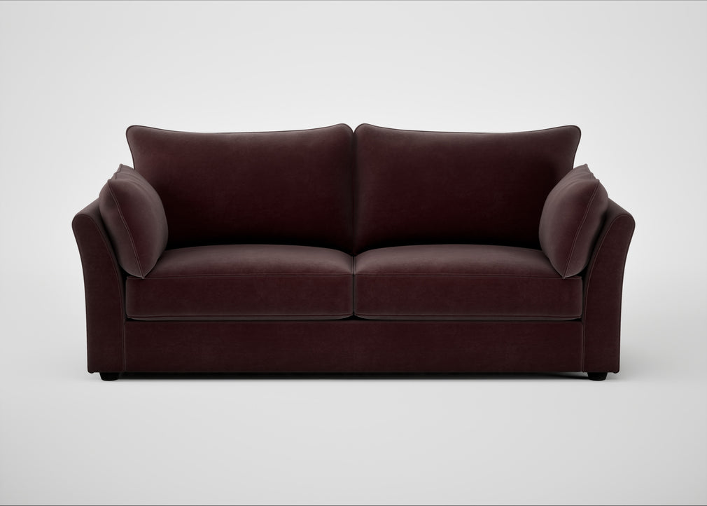 Tailor 4 Seater Sofa Smart Luxe Velvet Acorn / Black