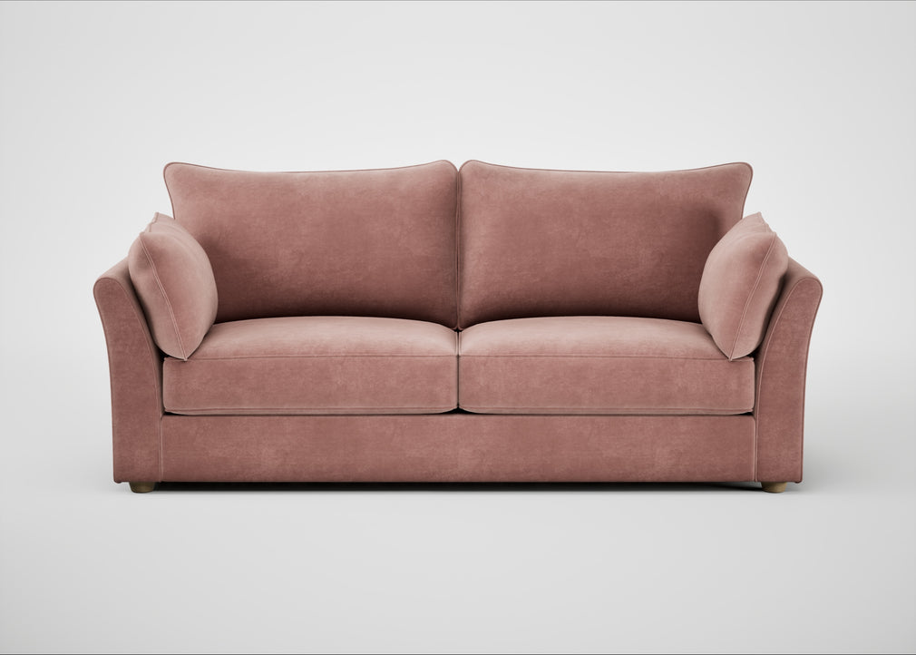 Tailor 4 Seater Sofa Smart Luxe Velvet Dusky Pink / Natural