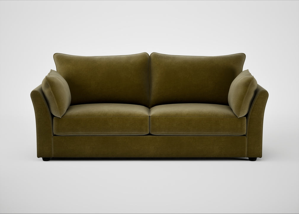 Tailor 4 Seater Sofa Smart Luxe Velvet Peridot / Black