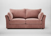 Tailor 3 Seater Sofa Smart Luxe Velvet Dusky Pink / Walnut Stained