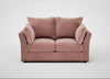 Tailor 2 Seater Sofa Smart Luxe Velvet Dusky Pink / Black