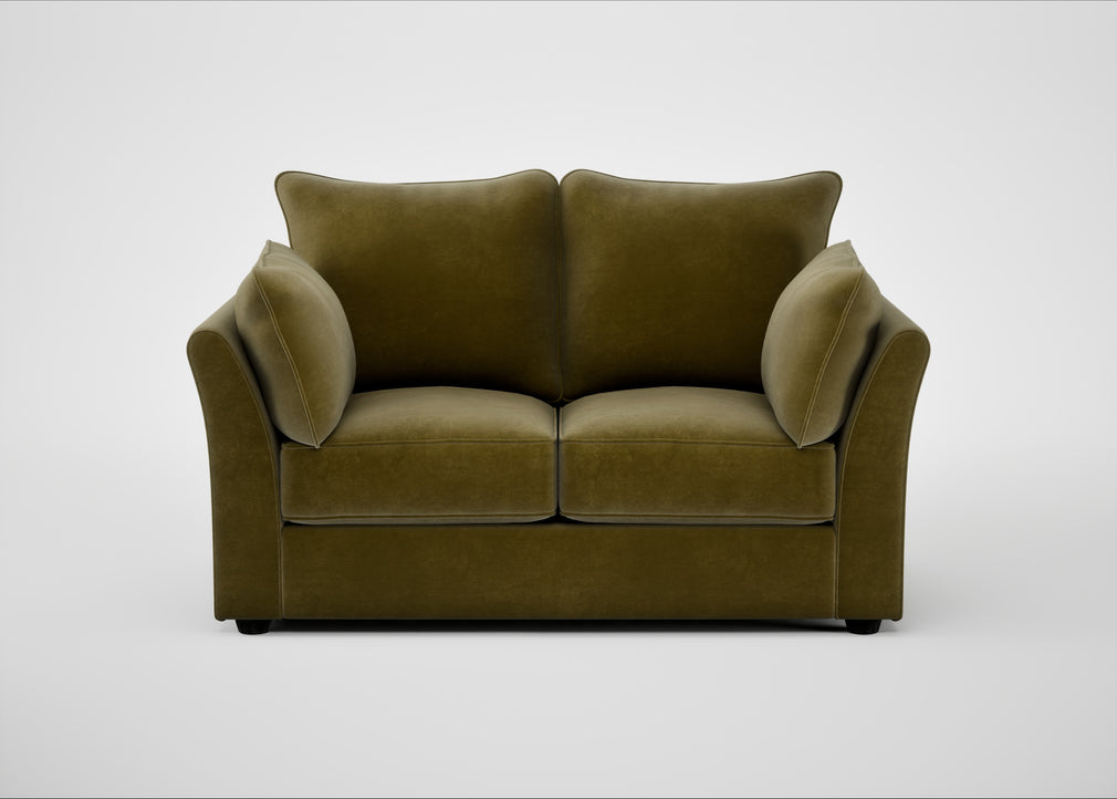 Tailor 2 Seater Sofa Smart Luxe Velvet Peridot / Black