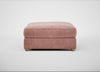 Tailor Square Footstool Smart Luxe Velvet Dusky Pink / Natural