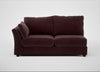 Tailor Large Left Hand Facing Corner Sofa Smart Luxe Velvet Acorn / Black