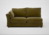 Tailor Large Left Hand Facing Corner Sofa Smart Luxe Velvet Peridot / Black