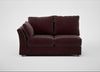 Tailor Medium Left Hand Facing Corner Unit Smart Luxe Velvet Acorn / Natural