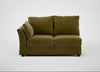 Tailor Medium Left Hand Facing Corner Unit Smart Luxe Velvet Peridot / Black