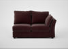 Tailor Medium Right Hand Facing Corner Unit Smart Luxe Velvet Acorn / Black