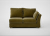 Tailor Medium Right Hand Facing Corner Unit Smart Luxe Velvet Peridot / Natural