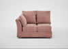 Tailor Double Left Hand Facing Corner Unit Smart Luxe Velvet Dusky Pink / Natural