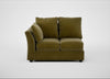 Tailor Double Left Hand Facing Corner Unit Smart Luxe Velvet Peridot / Black