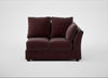Tailor Double Right Hand Facing Corner Unit Smart Luxe Velvet Acorn / Black