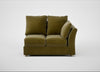 Tailor Double Right Hand Facing Corner Unit Smart Luxe Velvet Peridot / Natural