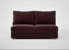 Tailor Large Armless Unit Smart Luxe Velvet Acorn / Natural