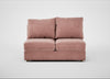 Tailor Medium Armless Unit Smart Luxe Velvet Dusky Pink / Natural