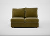 Tailor Medium Armless Unit Smart Luxe Velvet Peridot / Natural