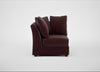 Tailor Curved Right Hand Facing Corner Unit Smart Luxe Velvet Acorn / Black