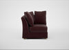 Tailor Curved Right Hand Facing Corner Unit Smart Luxe Velvet Acorn / Natural