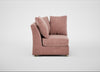 Tailor Curved Right Hand Facing Corner Unit Smart Luxe Velvet Dusky Pink / Natural