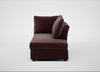 Tailor Right Hand Facing Chaise Unit Smart Luxe Velvet Acorn / Black