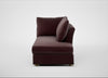Tailor Right Hand Facing Chaise Unit Smart Luxe Velvet Acorn / Natural