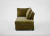 Tailor Right Hand Facing Chaise Unit Smart Luxe Velvet Peridot / Black