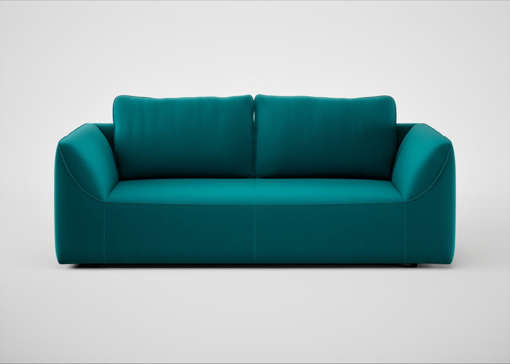 Morven 3 Seater Sofa Smart Velvet Petrol