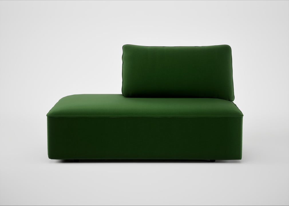 Morven Left Hand Facing Open End Unit Smart Velvet Forest