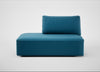 Morven Left Hand Facing Open End Unit Smart Velvet Ocean Blue