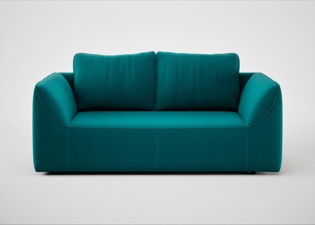 Morven 2 Seater Sofa Smart Velvet Petrol