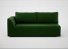 Morven Left Hand Facing 3 Seater Unit Smart Velvet Forest