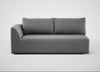 Morven Left Hand Facing 3 Seater Unit Smart Velvet Mercury