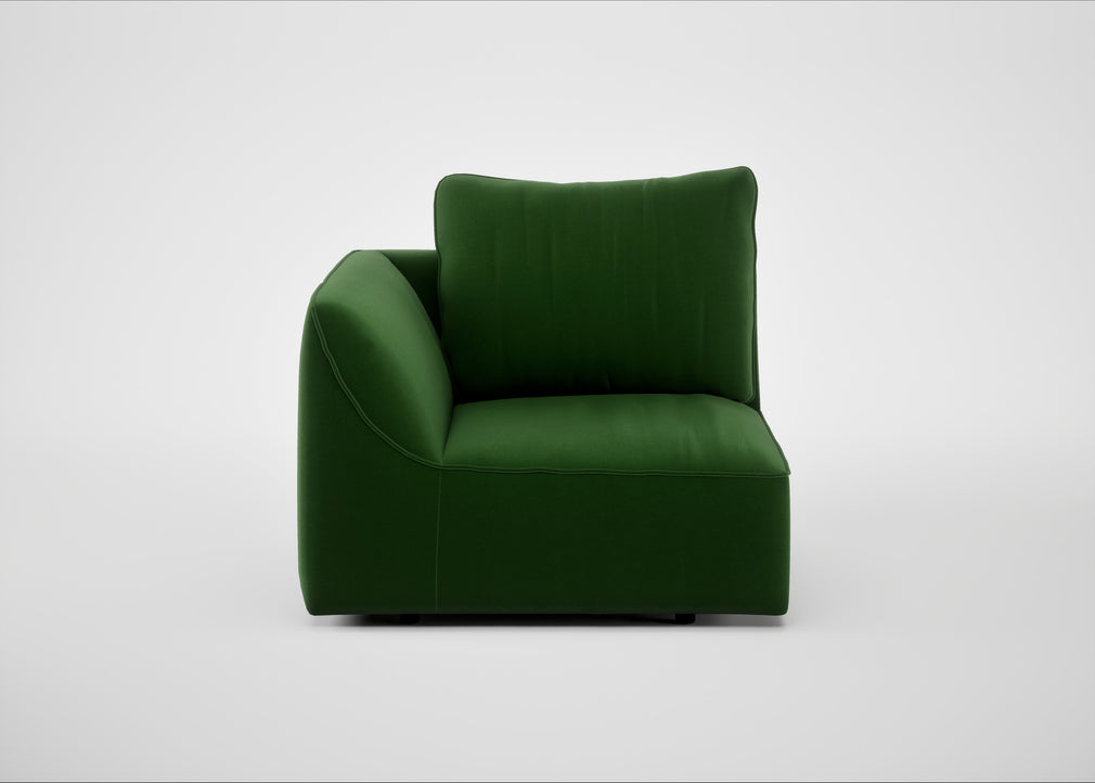 Morven Left Hand Facing Single Unit Smart Velvet Forest