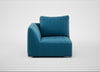 Morven Left Hand Facing Single Unit Smart Velvet Ocean Blue
