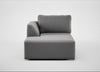 Morven Left Hand Facing Chaise Unit Smart Velvet Mercury