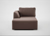 Morven Left Hand Facing Chaise Unit Smart Velvet Mouse