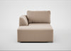 Morven Left Hand Facing Chaise Unit Smart Velvet Pebble