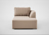Morven Right Hand Facing Chaise Unit Smart Velvet Pebble